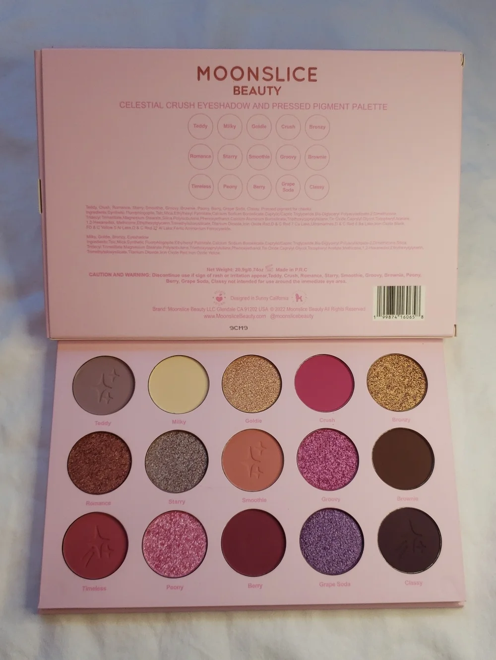 Moonslice Beauty  Celestial Crush Eyeshadow Palette, Full Size